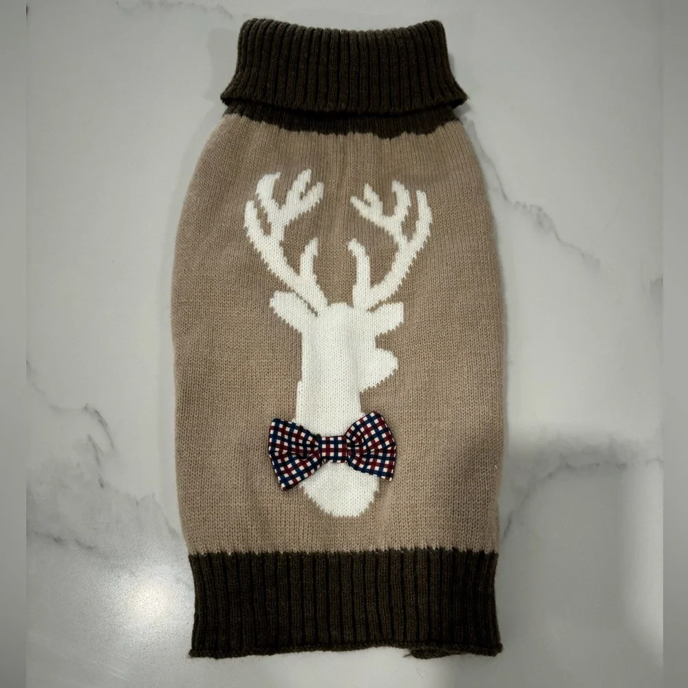 Brown dog sweater